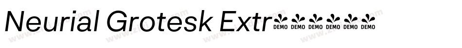 Neurial Grotesk Extr字体转换
